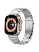 For Apple Watch Series 10 46mm / Ultra 2 Ultra 49mm /  Series 9 8 7 45mm / 6 5 4 SE (2023) SE (2022) SE 44mm / 3 2 1 42mm Hard Titanium Alloy Watch Strap - Silver