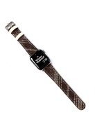 For Apple Watch Series 10 46mm / Ultra 2 Ultra 49mm /  Series 9 8 7 45mm / 6 5 4 SE (2023) SE (2022) SE 44mm / 3 2 1 42mm Leather Watch Strap - Coffee