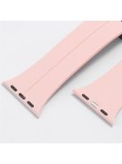 For Apple Watch Series 10 46mm / Ultra 2 Ultra 49mm /  Series 9 8 7 45mm / 6 5 4 SE (2023) SE (2022) SE 44mm / 3 2 1 42mm Magnetic Buckle Silicone Band Wristband Strap Bracelet - Pine Needle Green