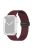 For Apple Watch Series 10 46mm / Ultra 2 Ultra 49mm /  Series 9 8 7 45mm / 6 5 4 SE (2023) SE (2022) SE 44mm / 3 2 1 42mm Magnetic Buckle Silicone Watch Band Wristband Strap Bracelet - Wine Red