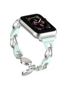 For Apple Watch Series 10 46mm / Ultra 2 Ultra 49mm /  Series 9 8 7 45mm / 6 5 4 SE (2023) SE (2022) SE 44mm / 3 2 1 42mm Magnetic Chain Style Watch Band - Baby Blue