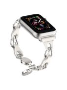 For Apple Watch Series 10 46mm / Ultra 2 Ultra 49mm /  Series 9 8 7 45mm / 6 5 4 SE (2023) SE (2022) SE 44mm / 3 2 1 42mm Magnetic Chain Style Watch Band - White