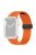 For Apple Watch Series 10 46mm / Ultra 2 Ultra 49mm /  Series 9 8 7 45mm / 6 5 4 SE (2023) SE (2022) SE 44mm / 3 2 1 42mm Magnetic Folding Buckle Silicone Watch Band Wristband Strap Bracelet - Orange