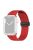 For Apple Watch Series 10 46mm / Ultra 2 Ultra 49mm /  Series 9 8 7 45mm / 6 5 4 SE (2023) SE (2022) SE 44mm / 3 2 1 42mm Magnetic Folding Buckle Silicone Watch Band Wristband Strap Bracelet - Red