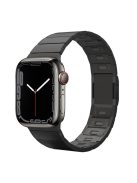 For Apple Watch Series 10 46mm / Ultra 2 Ultra 49mm /  Series 9 8 7 45mm / 6 5 4 SE (2023) SE (2022) SE 44mm / 3 2 1 42mm Magnetic Stainless Steel Watch Strap - Black