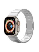 For Apple Watch Series 10 46mm / Ultra 2 Ultra 49mm /  Series 9 8 7 45mm / 6 5 4 SE (2023) SE (2022) SE 44mm / 3 2 1 42mm Magnetic Stainless Steel Watch Strap - Silver