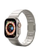 For Apple Watch Series 10 46mm / Ultra 2 Ultra 49mm /  Series 9 8 7 45mm / 6 5 4 SE (2023) SE (2022) SE 44mm / 3 2 1 42mm Magnetic Stainless Steel Watch Strap - Titanium Color