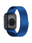 For Apple Watch Series 10 46mm / Ultra 2 Ultra 49mm /  Series 9 8 7 45mm / 6 5 4 SE (2023) SE (2022) SE 44mm / 3 2 1 42mm Magnetic Watch Band Stainless Steel Strap - Blue