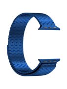 For Apple Watch Series 10 46mm / Ultra 2 Ultra 49mm /  Series 9 8 7 45mm / 6 5 4 SE (2023) SE (2022) SE 44mm / 3 2 1 42mm Magnetic Watch Band Stainless Steel Strap - Blue