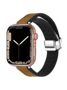 For Apple Watch Series 10 46mm / Ultra 2 Ultra 49mm /  Series 9 8 7 45mm / 6 5 4 SE (2023) SE (2022) SE 44mm / 3 2 1 42mm Magnetic Watch Strap - Brown