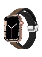 For Apple Watch Series 10 46mm / Ultra 2 Ultra 49mm /  Series 9 8 7 45mm / 6 5 4 SE (2023) SE (2022) SE 44mm / 3 2 1 42mm Magnetic Watch Strap - Dark Brown