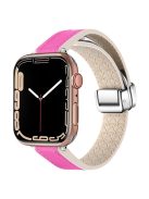 For Apple Watch Series 10 46mm / Ultra 2 Ultra 49mm /  Series 9 8 7 45mm / 6 5 4 SE (2023) SE (2022) SE 44mm / 3 2 1 42mm Magnetic Watch Strap - Pink