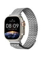 For Apple Watch Series 10 46mm / Ultra 2 Ultra 49mm /  Series 9 8 7 45mm / 6 5 4 SE (2023) SE (2022) SE 44mm / 3 2 1 42mm Magnetic Watch Strap 316L Stainless Steel Wristband - Titanium Color