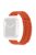 For Apple Watch Series 10 46mm / Ultra 2 Ultra 49mm /  Series 9 8 7 45mm / 6 5 4 SE (2023) SE (2022) SE 44mm / 3 2 1 42mm Magnetic Watch Strap Genuine Cow Leather Band - Orange