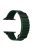 For Apple Watch Series 10 46mm / Ultra 2 Ultra 49mm /  Series 9 8 7 45mm / 6 5 4 SE (2023) SE (2022) SE 44mm / 3 2 1 42mm Magnetic Watchband Leather Watch Strap - Black / Green