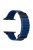 For Apple Watch Series 10 46mm / Ultra 2 Ultra 49mm /  Series 9 8 7 45mm / 6 5 4 SE (2023) SE (2022) SE 44mm / 3 2 1 42mm Magnetic Watchband Leather Watch Strap - Black / Midnight Blue