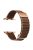 For Apple Watch Series 10 46mm / Ultra 2 Ultra 49mm /  Series 9 8 7 45mm / 6 5 4 SE (2023) SE (2022) SE 44mm / 3 2 1 42mm Magnetic Watchband Leather Watch Strap - Rose Gold / Brown