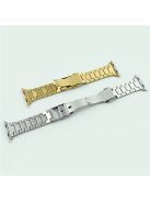 For Apple Watch Series 10 46mm / Ultra 2 Ultra 49mm /  Series 9 8 7 45mm / 6 5 4 SE (2023) SE (2022) SE 44mm / 3 2 1 42mm Men Watch Strap Stainless Steel Dots Band - Gold