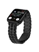 For Apple Watch Series 10 46mm / Ultra 2 Ultra 49mm /  Series 9 8 7 45mm / 6 5 4 SE (2023) SE (2022) SE 44mm / 3 2 1 42mm Metal Watch Band Wrist Strap - Black