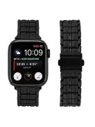 For Apple Watch Series 10 46mm / Ultra 2 Ultra 49mm /  Series 9 8 7 45mm / 6 5 4 SE (2023) SE (2022) SE 44mm / 3 2 1 42mm Metal Watch Band Wrist Strap - Black