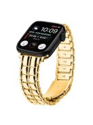 For Apple Watch Series 10 46mm / Ultra 2 Ultra 49mm /  Series 9 8 7 45mm / 6 5 4 SE (2023) SE (2022) SE 44mm / 3 2 1 42mm Metal Watch Band Wrist Strap - Gold