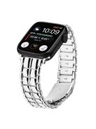 For Apple Watch Series 10 46mm / Ultra 2 Ultra 49mm /  Series 9 8 7 45mm / 6 5 4 SE (2023) SE (2022) SE 44mm / 3 2 1 42mm Metal Watch Band Wrist Strap - Silver