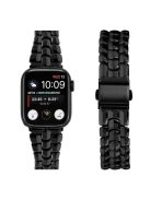 For Apple Watch Series 10 46mm / Ultra 2 Ultra 49mm /  Series 9 8 7 45mm / 6 5 4 SE (2023) SE (2022) SE 44mm / 3 2 1 42mm Metal Watch Strap - Black