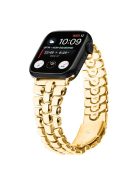 For Apple Watch Series 10 46mm / Ultra 2 Ultra 49mm /  Series 9 8 7 45mm / 6 5 4 SE (2023) SE (2022) SE 44mm / 3 2 1 42mm Metal Watch Strap - Gold