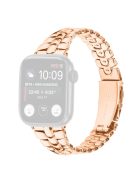 For Apple Watch Series 10 46mm / Ultra 2 Ultra 49mm /  Series 9 8 7 45mm / 6 5 4 SE (2023) SE (2022) SE 44mm / 3 2 1 42mm Metal Watch Strap - Rose Gold