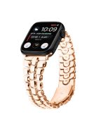 For Apple Watch Series 10 46mm / Ultra 2 Ultra 49mm /  Series 9 8 7 45mm / 6 5 4 SE (2023) SE (2022) SE 44mm / 3 2 1 42mm Metal Watch Strap - Rose Gold