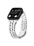 For Apple Watch Series 10 46mm / Ultra 2 Ultra 49mm /  Series 9 8 7 45mm / 6 5 4 SE (2023) SE (2022) SE 44mm / 3 2 1 42mm Metal Watch Strap - Silver