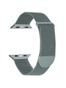 For Apple Watch Series 10 46mm / Ultra 2 Ultra 49mm /  Series 9 8 7 45mm / 6 5 4 SE (2023) SE (2022) SE 44mm / 3 2 1 42mm Metal Watch Strap Milanese Magnetic Watchband - Green