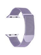 For Apple Watch Series 10 46mm / Ultra 2 Ultra 49mm /  Series 9 8 7 45mm / 6 5 4 SE (2023) SE (2022) SE 44mm / 3 2 1 42mm Metal Watch Strap Milanese Magnetic Watchband - Light Purple