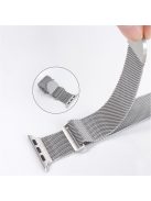 For Apple Watch Series 10 46mm / Ultra 2 Ultra 49mm /  Series 9 8 7 45mm / 6 5 4 SE (2023) SE (2022) SE 44mm / 3 2 1 42mm Metal Watch Strap Milanese Magnetic Watchband - Silver