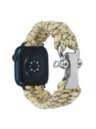 For Apple Watch Series 10 46mm / Ultra 2 Ultra 49mm /  Series 9 8 7 45mm / 6 5 4 SE (2023) SE (2022) SE 44mm / 3 2 1 42mm Nylon Braided Watch Band - Desert Camo