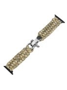 For Apple Watch Series 10 46mm / Ultra 2 Ultra 49mm /  Series 9 8 7 45mm / 6 5 4 SE (2023) SE (2022) SE 44mm / 3 2 1 42mm Nylon Braided Watch Band - Desert Camo