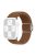 For Apple Watch Series 10 46mm / Ultra 2 Ultra 49mm /  Series 9 8 7 45mm / 6 5 4 SE (2023) SE (2022) SE 44mm / 3 2 1 42mm Nylon Braided Watch Band Magnetic Buckle Wrist Strap - Brown