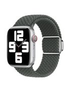 For Apple Watch Series 10 46mm / Ultra 2 Ultra 49mm /  Series 9 8 7 45mm / 6 5 4 SE (2023) SE (2022) SE 44mm / 3 2 1 42mm Nylon Braided Watch Band Magnetic Buckle Wrist Strap - Dark Grey