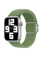 For Apple Watch Series 10 46mm / Ultra 2 Ultra 49mm /  Series 9 8 7 45mm / 6 5 4 SE (2023) SE (2022) SE 44mm / 3 2 1 42mm Nylon Braided Watch Band Magnetic Buckle Wrist Strap - Green