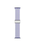 For Apple Watch Series 10 46mm / Ultra 2 Ultra 49mm /  Series 9 8 7 45mm / 6 5 4 SE (2023) SE (2022) SE 44mm / 3 2 1 42mm Nylon Braided Watch Band Magnetic Buckle Wrist Strap - Purple