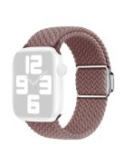 For Apple Watch Series 10 46mm / Ultra 2 Ultra 49mm /  Series 9 8 7 45mm / 6 5 4 SE (2023) SE (2022) SE 44mm / 3 2 1 42mm Nylon Braided Watch Band Magnetic Buckle Wrist Strap - Smoke Purple