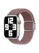 For Apple Watch Series 10 46mm / Ultra 2 Ultra 49mm /  Series 9 8 7 45mm / 6 5 4 SE (2023) SE (2022) SE 44mm / 3 2 1 42mm Nylon Braided Watch Band Magnetic Buckle Wrist Strap - Smoke Purple