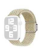 For Apple Watch Series 10 46mm / Ultra 2 Ultra 49mm /  Series 9 8 7 45mm / 6 5 4 SE (2023) SE (2022) SE 44mm / 3 2 1 42mm Nylon Braided Watch Band Magnetic Buckle Wrist Strap - Starlight Color Dots