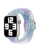 For Apple Watch Series 10 46mm / Ultra 2 Ultra 49mm /  Series 9 8 7 45mm / 6 5 4 SE (2023) SE (2022) SE 44mm / 3 2 1 42mm Nylon Braided Watch Band Magnetic Buckle Wrist Strap - Violet