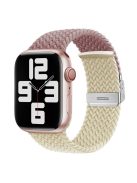 For Apple Watch Series 10 46mm / Ultra 2 Ultra 49mm /  Series 9 8 7 45mm / 6 5 4 SE (2023) SE (2022) SE 44mm / 3 2 1 42mm Nylon Strap Braided Watch Band - Purple / Starlight