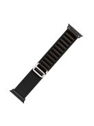 For Apple Watch Series 10 46mm / Ultra 2 Ultra 49mm /  Series 9 8 7 45mm / 6 5 4 SE (2023) SE (2022) SE 44mm / 3 2 1 42mm Plastic Buckle Replacement Nylon Watch Strap - Black