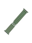 For Apple Watch Series 10 46mm / Ultra 2 Ultra 49mm /  Series 9 8 7 45mm / 6 5 4 SE (2023) SE (2022) SE 44mm / 3 2 1 42mm Plastic Buckle Replacement Nylon Watch Strap - Green