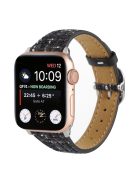 For Apple Watch Series 10 46mm / Ultra 2 Ultra 49mm /  Series 9 8 7 45mm / 6 5 4 SE (2023) SE (2022) SE 44mm / 3 2 1 42mm Plush Grid Watch Strap - Black