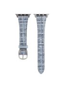 For Apple Watch Series 10 46mm / Ultra 2 Ultra 49mm /  Series 9 8 7 45mm / 6 5 4 SE (2023) SE (2022) SE 44mm / 3 2 1 42mm Plush Grid Watch Strap - Blue