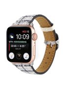 For Apple Watch Series 10 46mm / Ultra 2 Ultra 49mm /  Series 9 8 7 45mm / 6 5 4 SE (2023) SE (2022) SE 44mm / 3 2 1 42mm Plush Grid Watch Strap - Grey